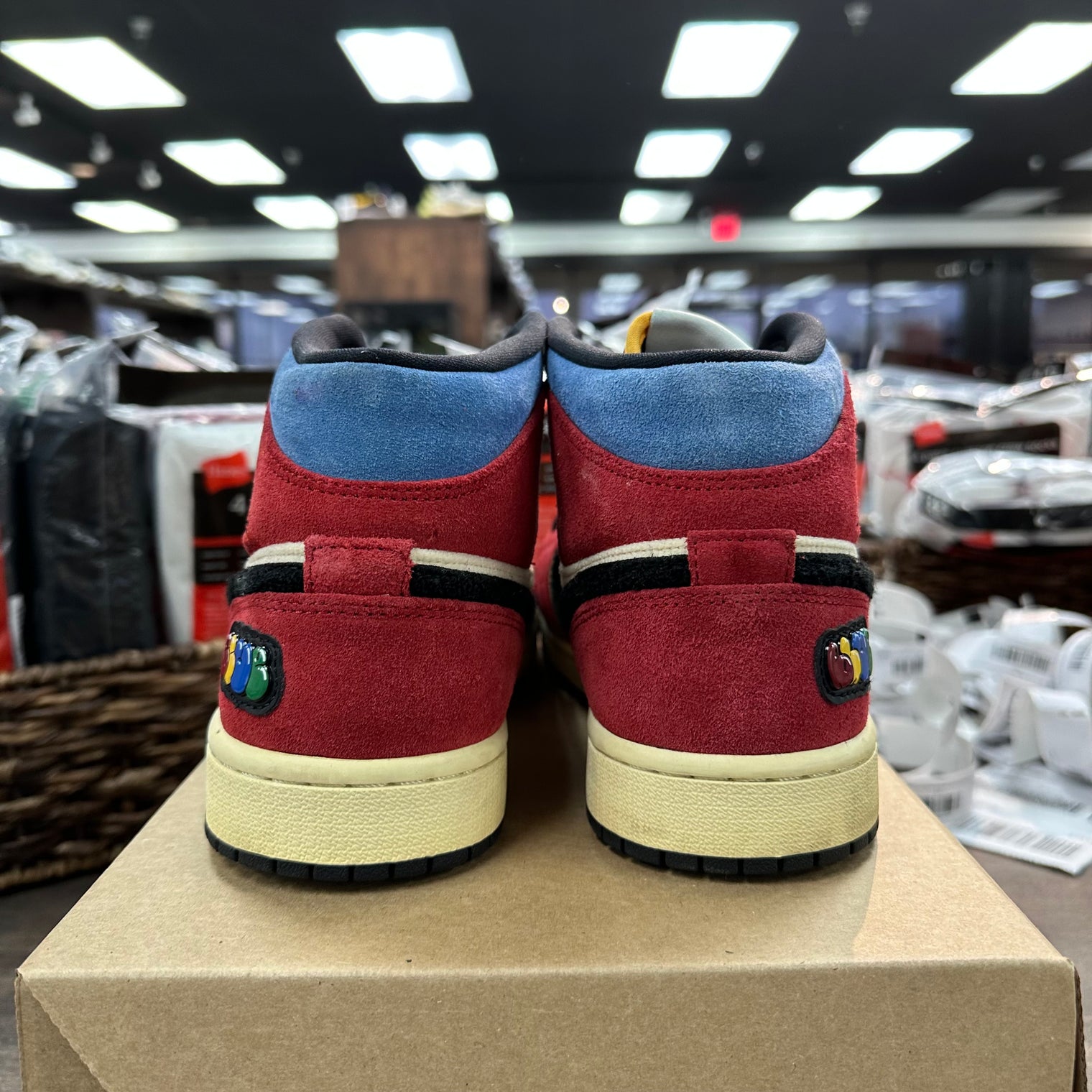 Jordan 1 Mid SE Fearless Blue the Great (US 9.5) (USED, No Box)