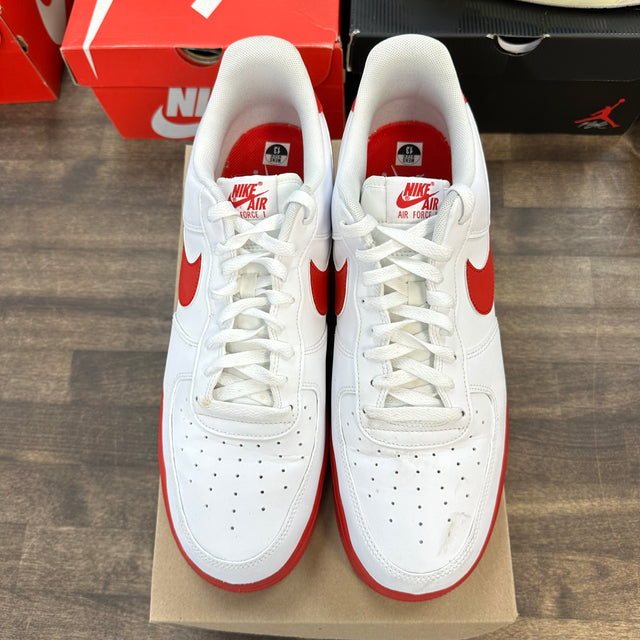 White Red Midsole Nike Air Force 1 Low (USED, No Box)