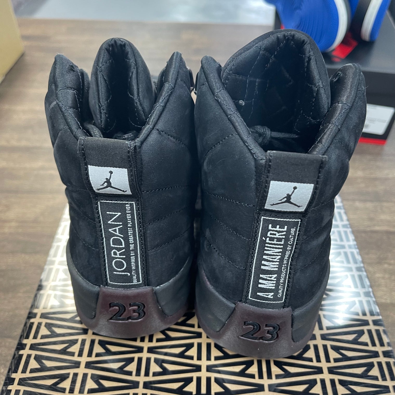 A Ma Maniere Jordan 12 Black (W) (USED)