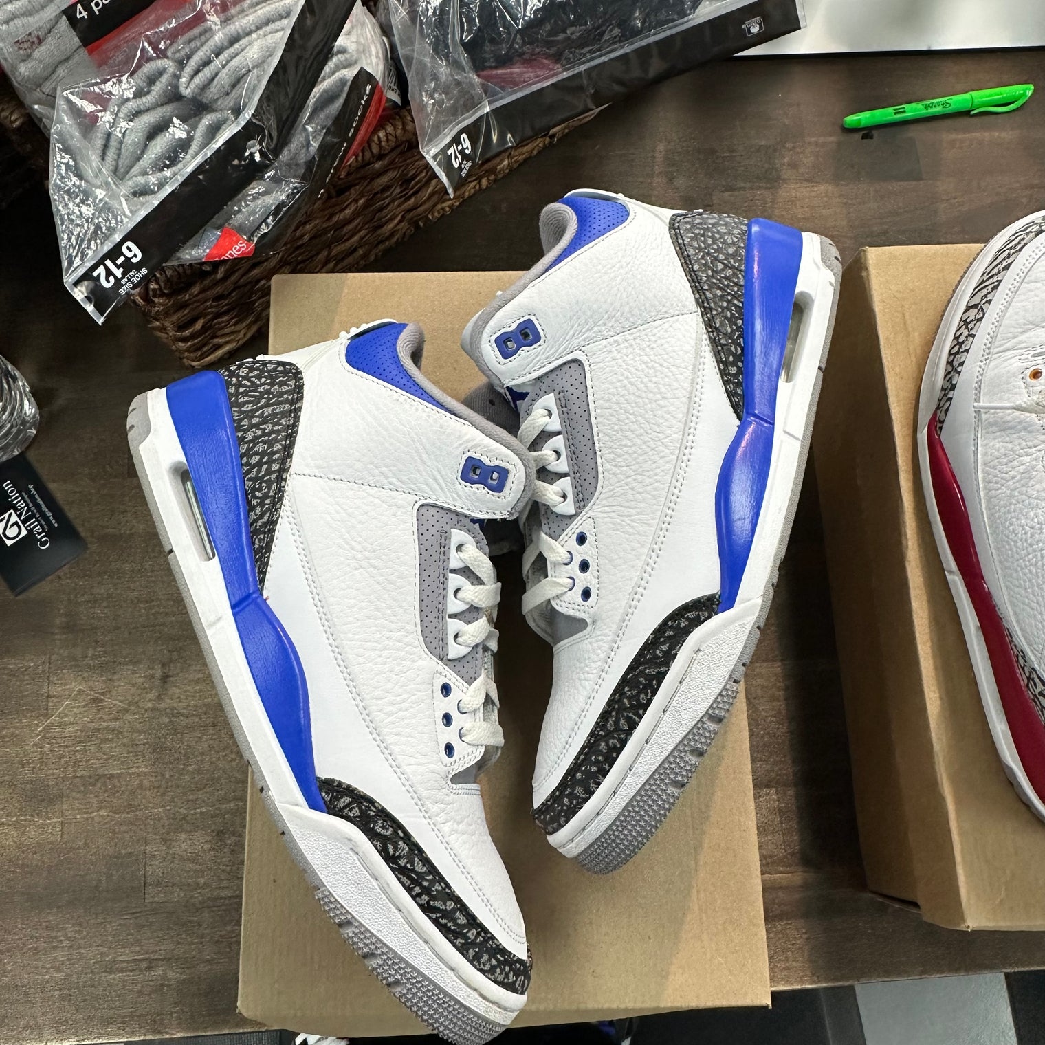 Racer Blue Jordan 3 Retro (USED, No Box)
