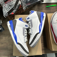 Racer Blue Jordan 3 Retro (USED, No Box)