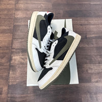 (W) Olive Travis Scott Jordan 1 Low (USED)