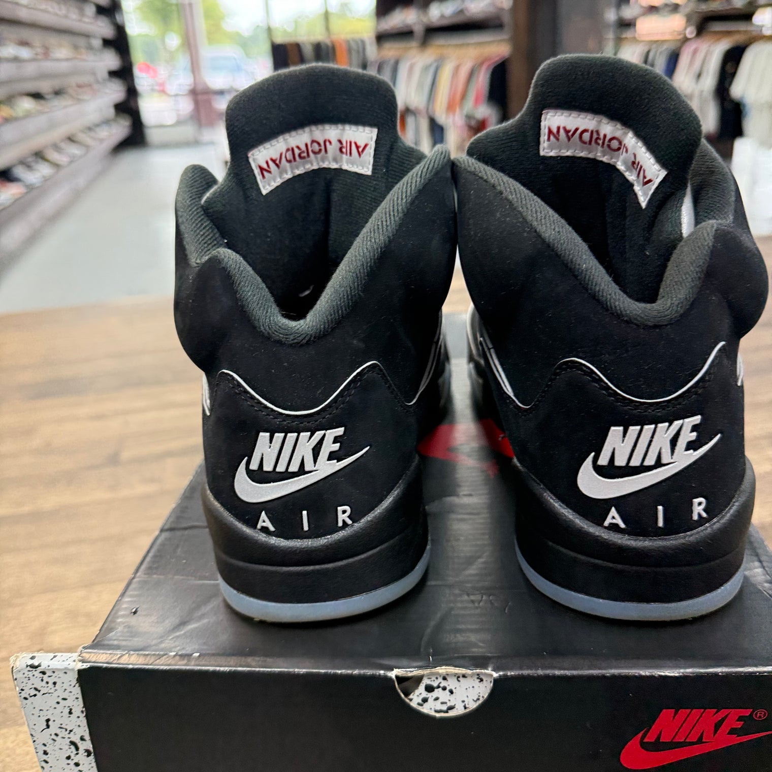 Black Metallic Jordan 5 (USED)