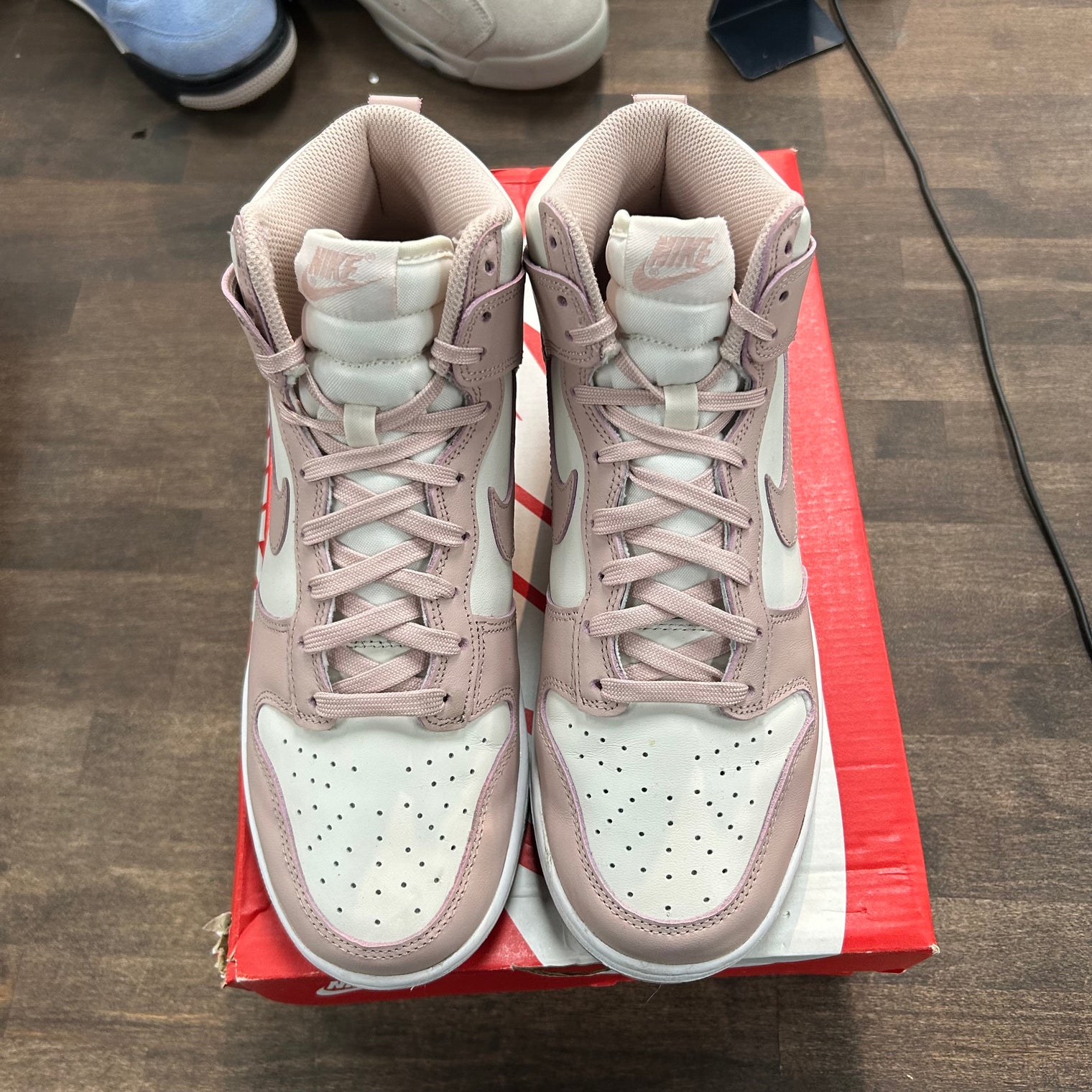 Pink Oxford Nike Dunk High (Women's) (USED)
