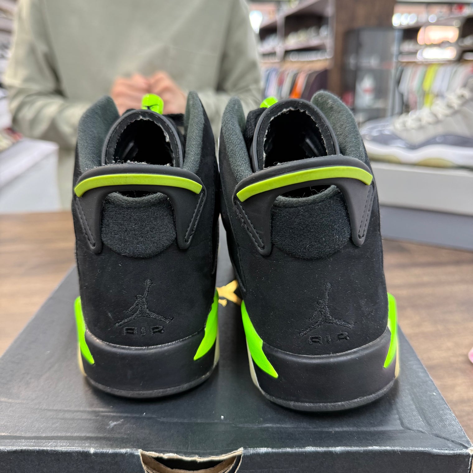 Electric Green Jordan 6 (GS) (USED)
