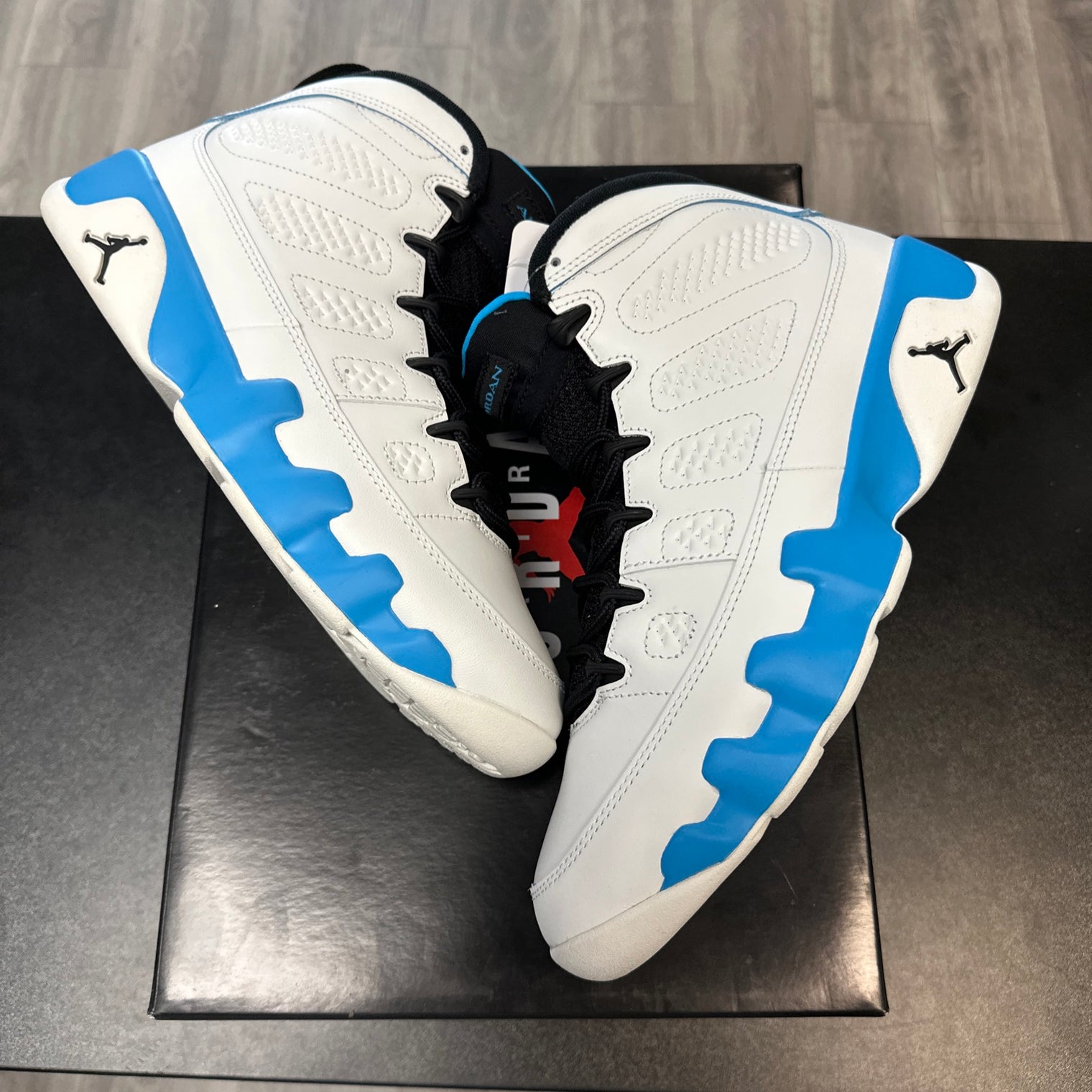 Powder Blue Jordan 9 (Lightly Worn)