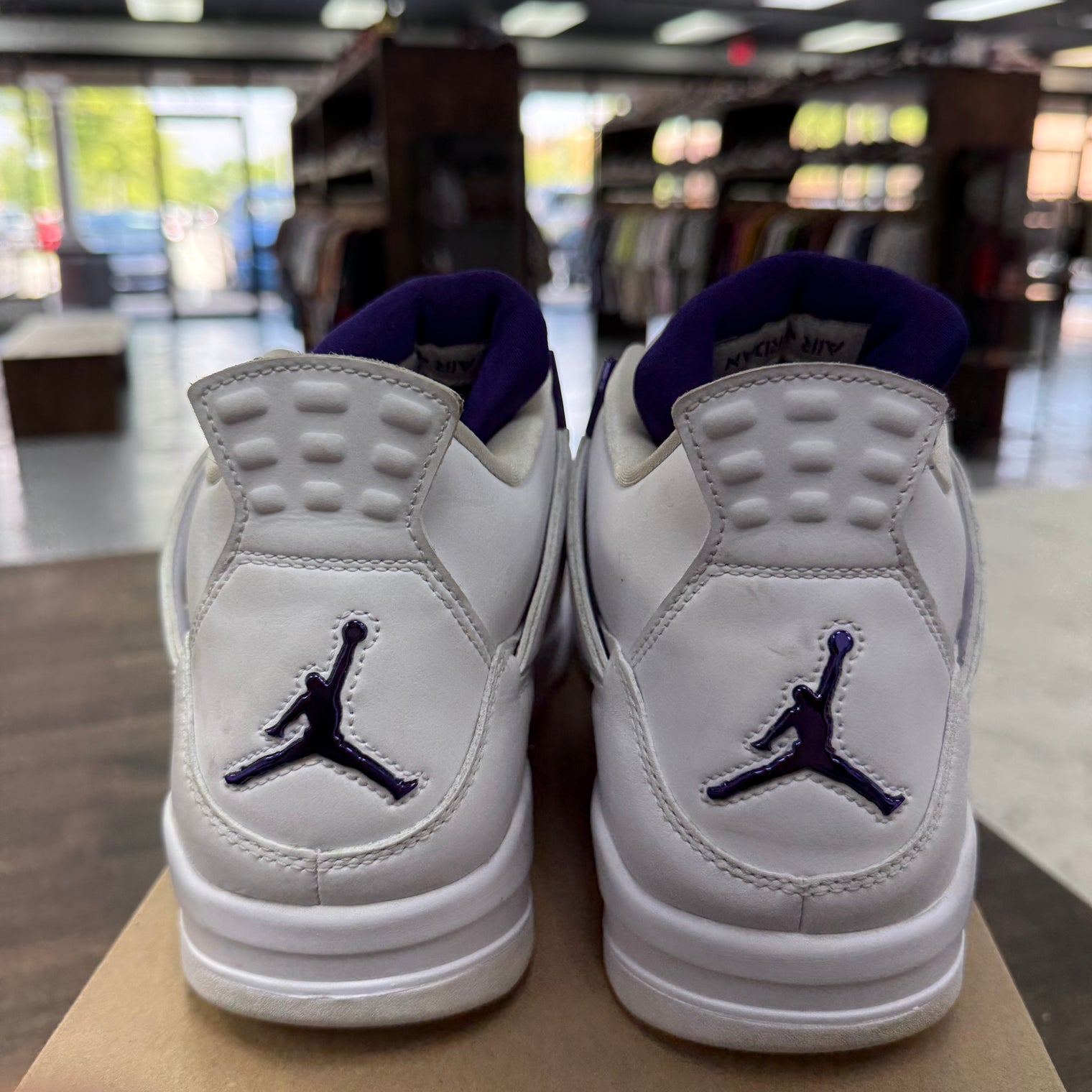 Purple Metallic Jordan 4 Retro (USED, No Box)