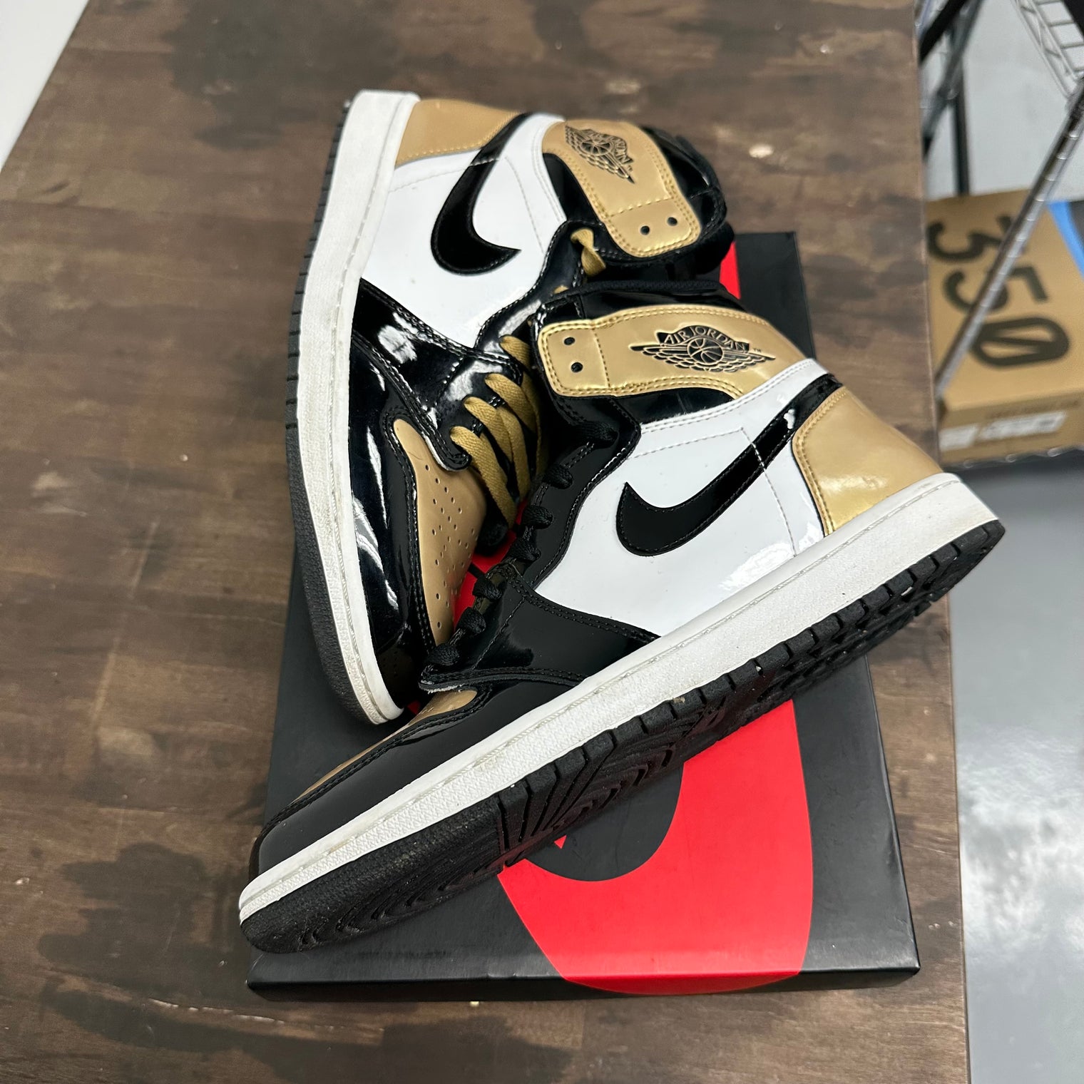 Patent Gold Toe Jordan 1 High NRG (USED)