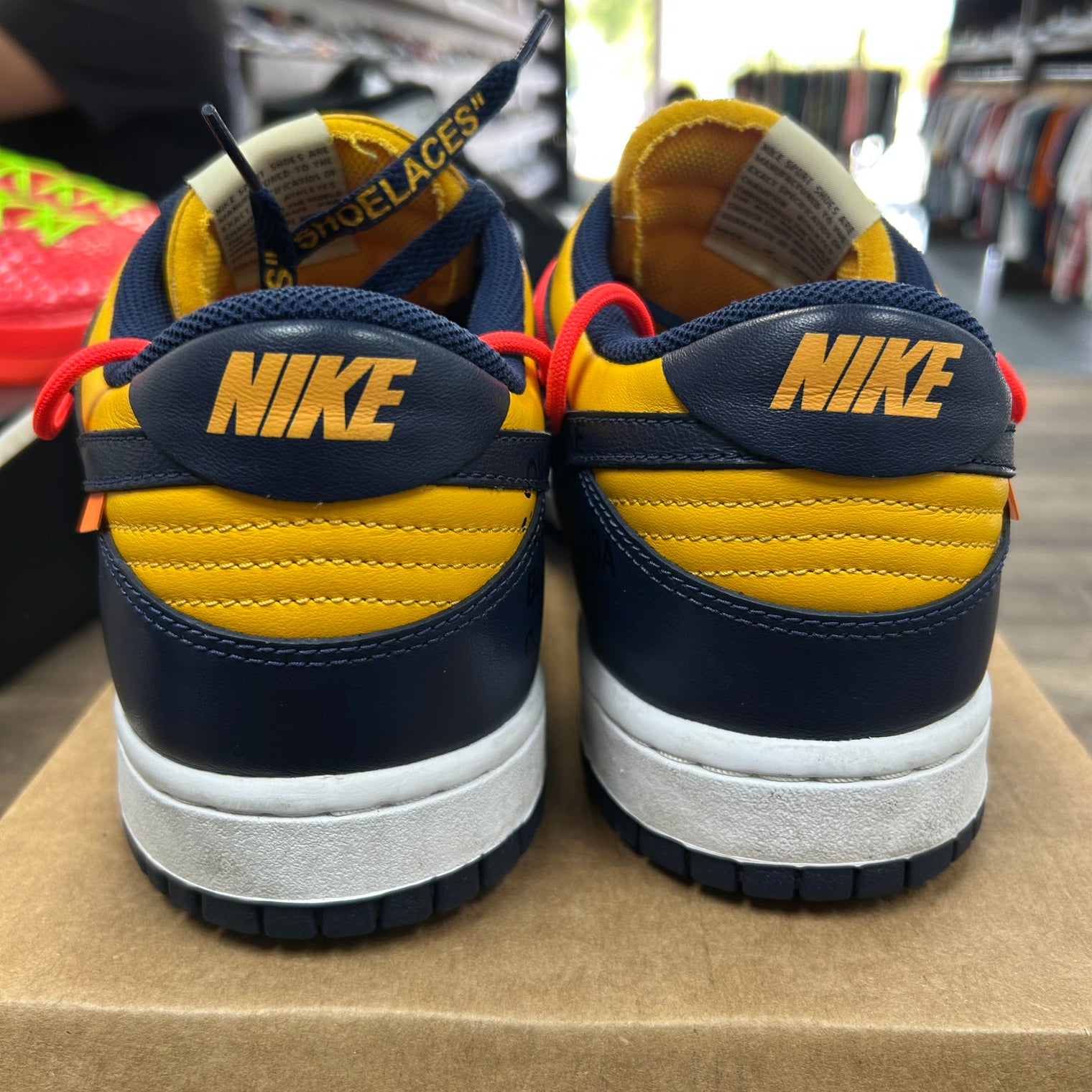 Off-White Michigan Dunk Low (USED, No Box)