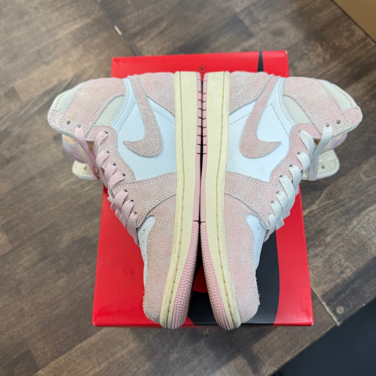 (W) Washed Pink Jordan 1 High (USED)