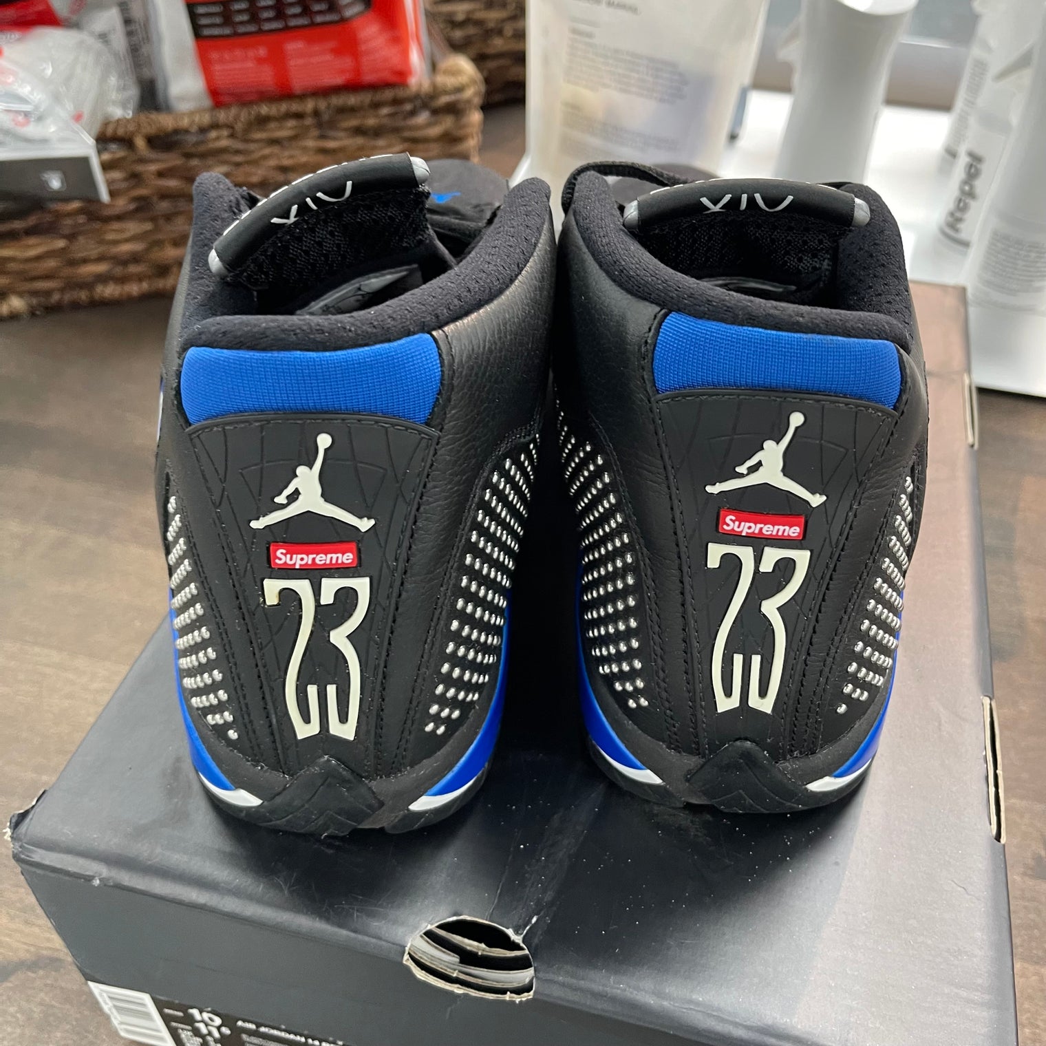 Supreme Black Jordan 14 (USED)