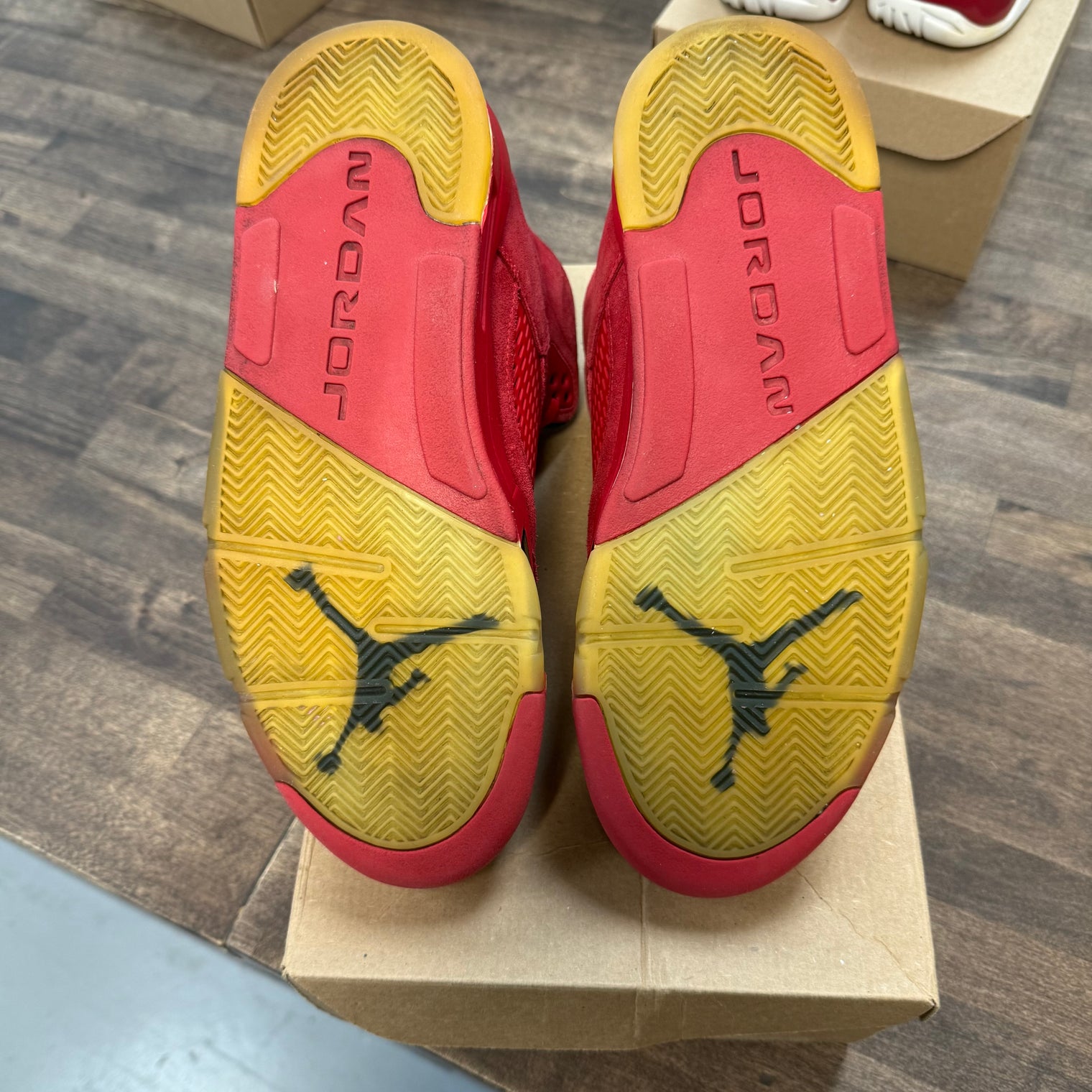 Red Suede Jordan 5 Retro (USED, No Box)