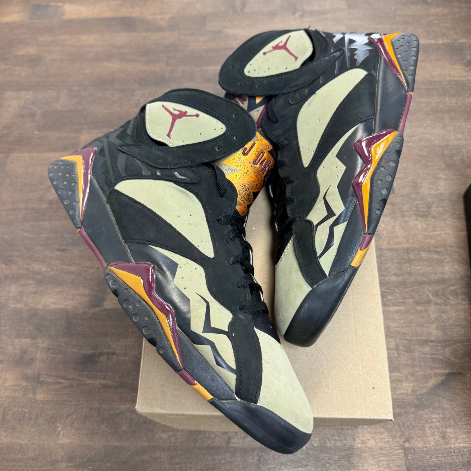 Black Olive Jordan 7 Retro (USED, No Box)