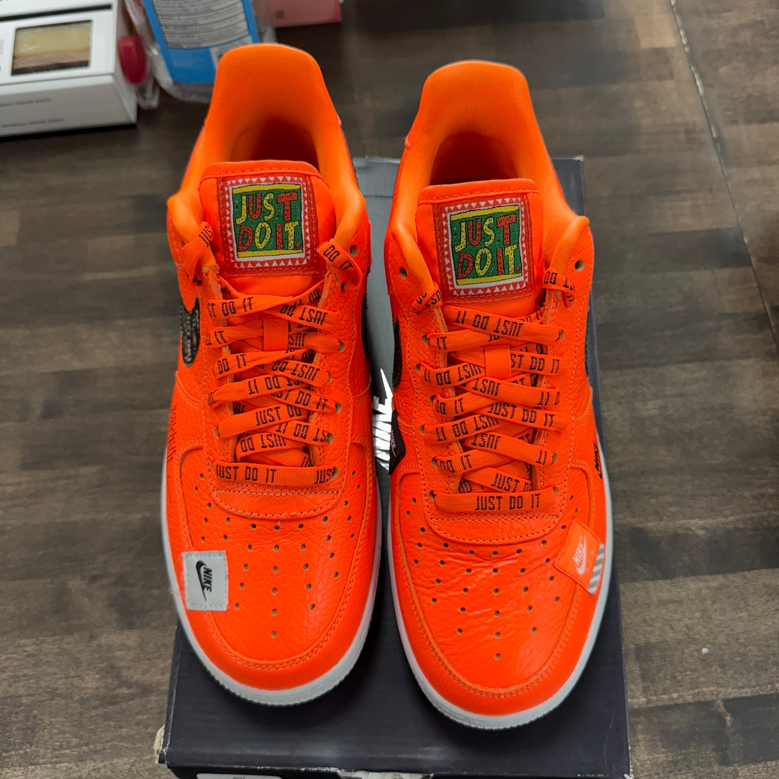 Just Do It Pack Total Orange Air Force 1 Low (USED)