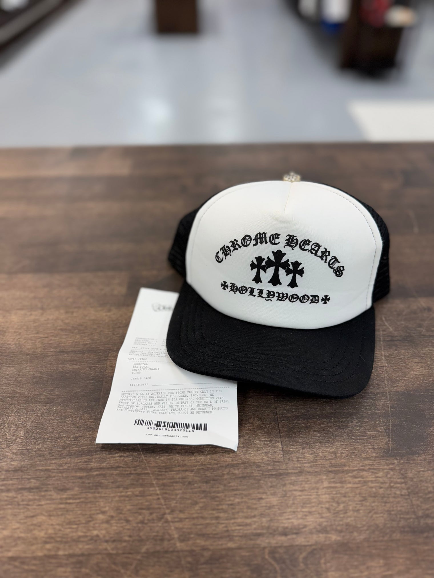 Chrome Hearts Hollywood Cross “King Taco” Trucker Cap (USED)