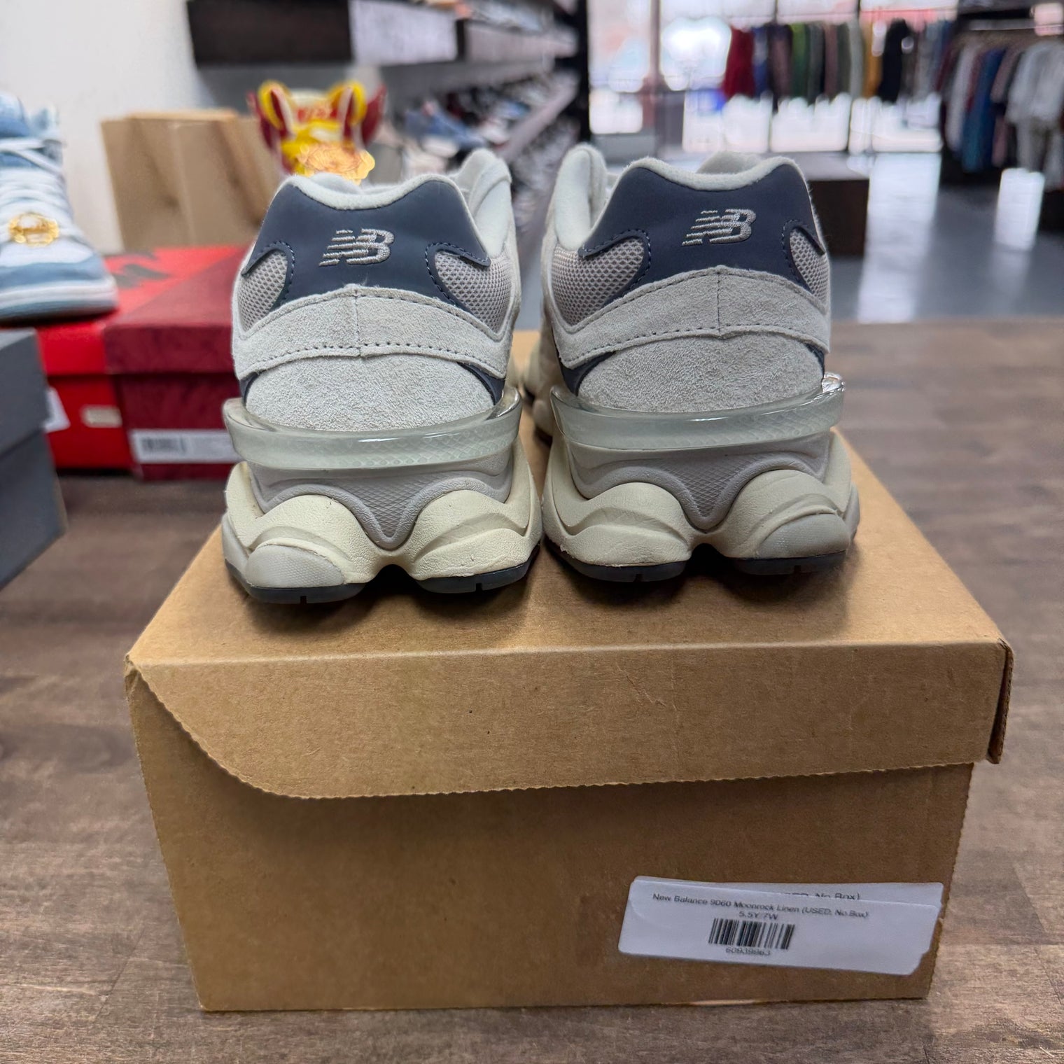 New Balance 9060 Moonrock Linen (USED, No Box)