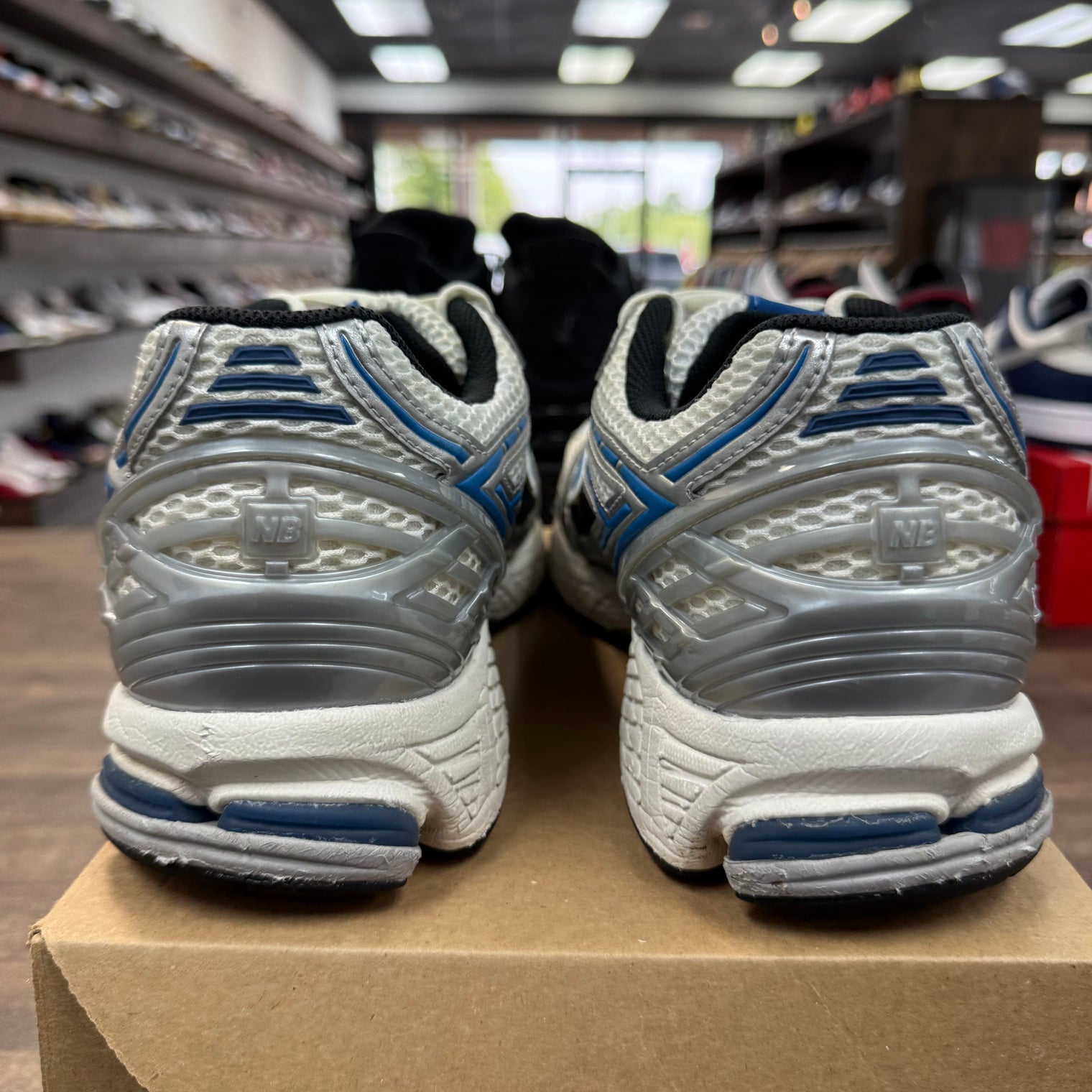 Silver Metallic Blue New Balance 1906R (USED,No Box)
