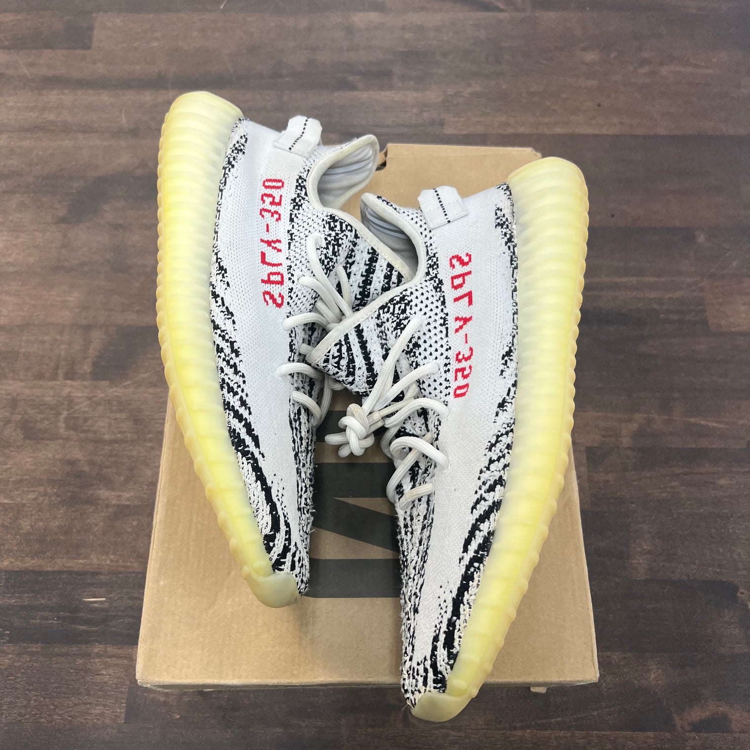 Zebra Yeezy 350