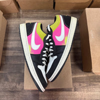 Jordan 1 Low Black Active Fuchsia Cyber (US 13) (USED, No Box)