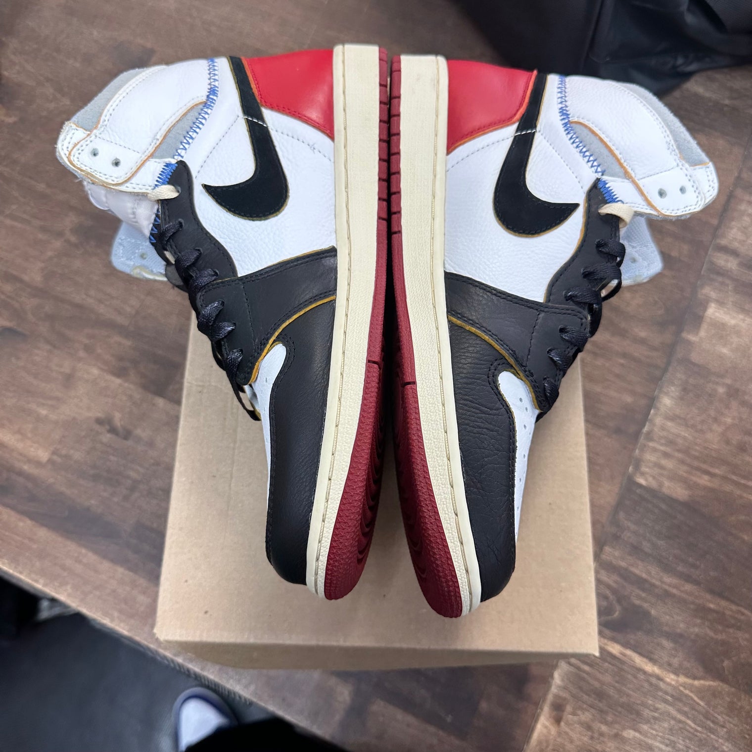 Union La Jordan 1 High Black Toe (USED, No Box)