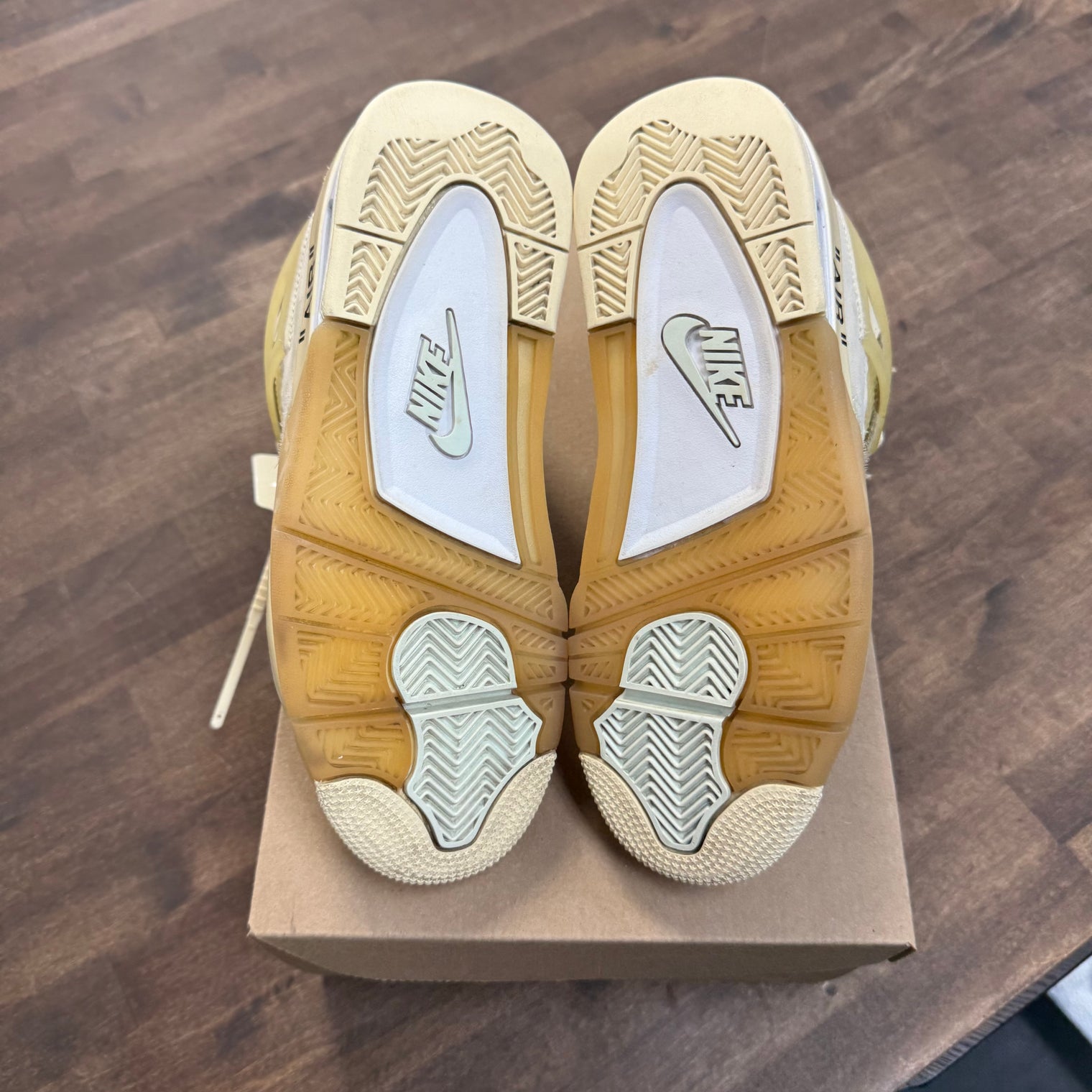 Off-White Jordan 4 Sail (W) (USED, No Insoles, No Box)
