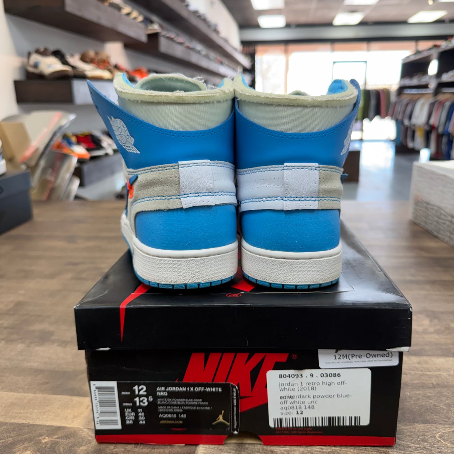 Jordan 1 Retro High Off-White University Blue (USED)