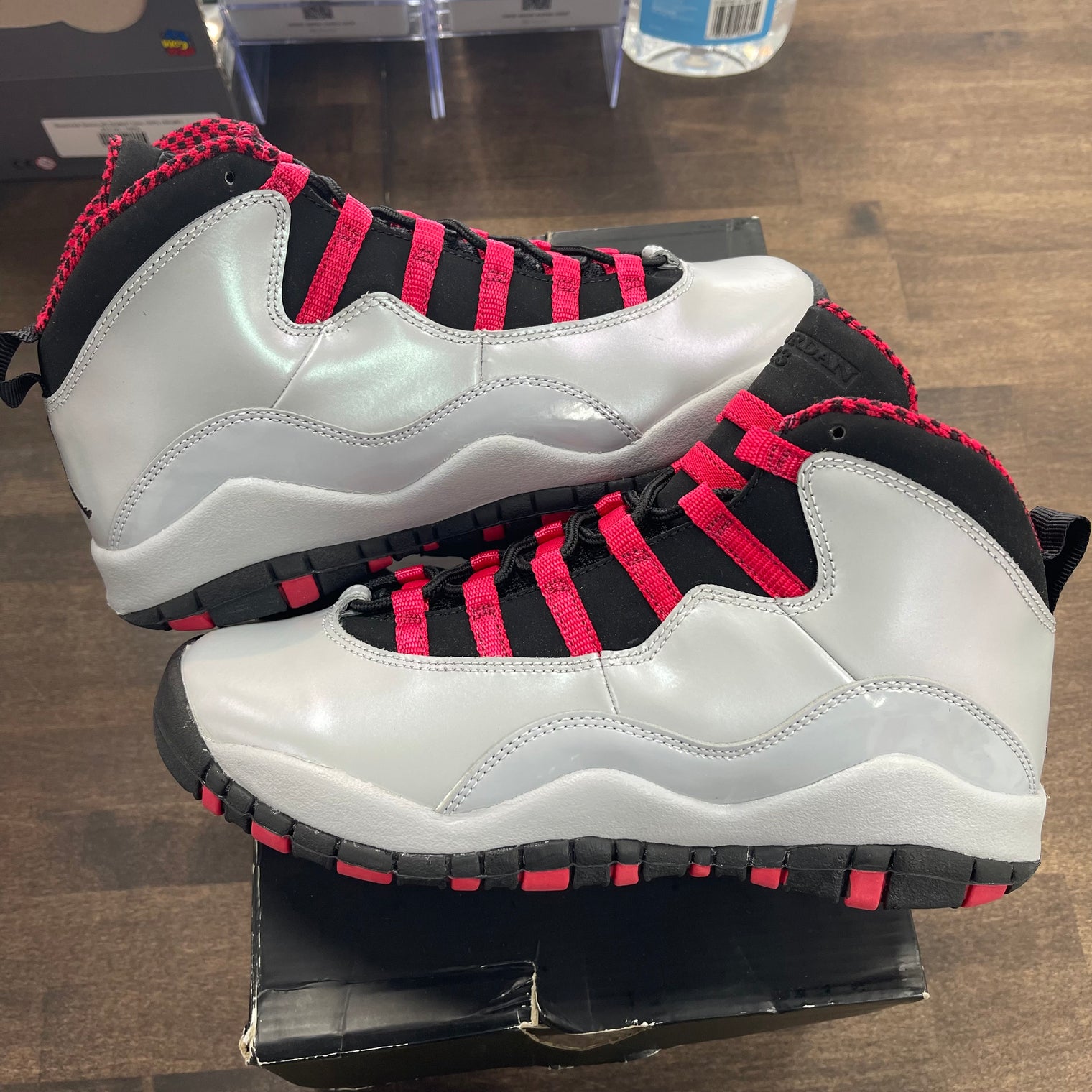 (GS) Wolf Grey Black Legion Jordan 10 (USED)
