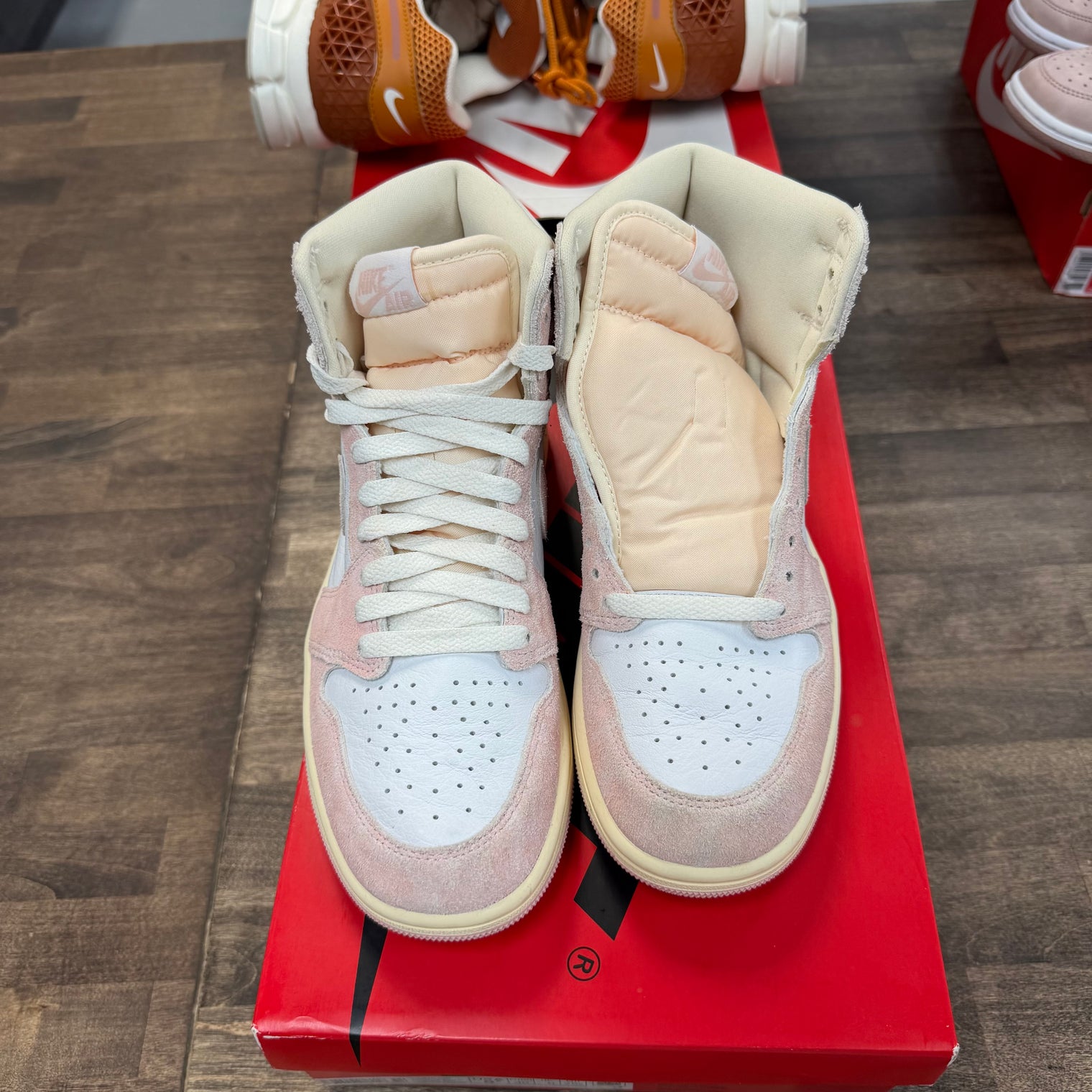 Washed Pink Jordan 1 High (W) (USED)