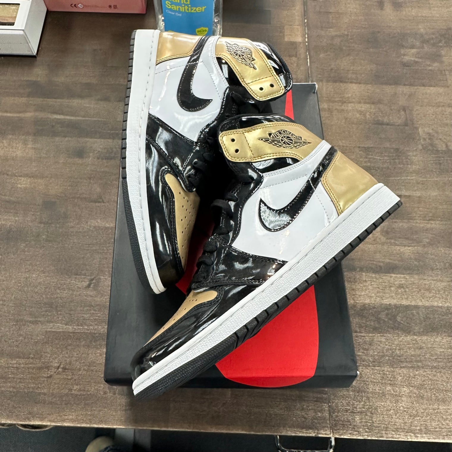 Patent Gold Toe Jordan 1 High (USED)