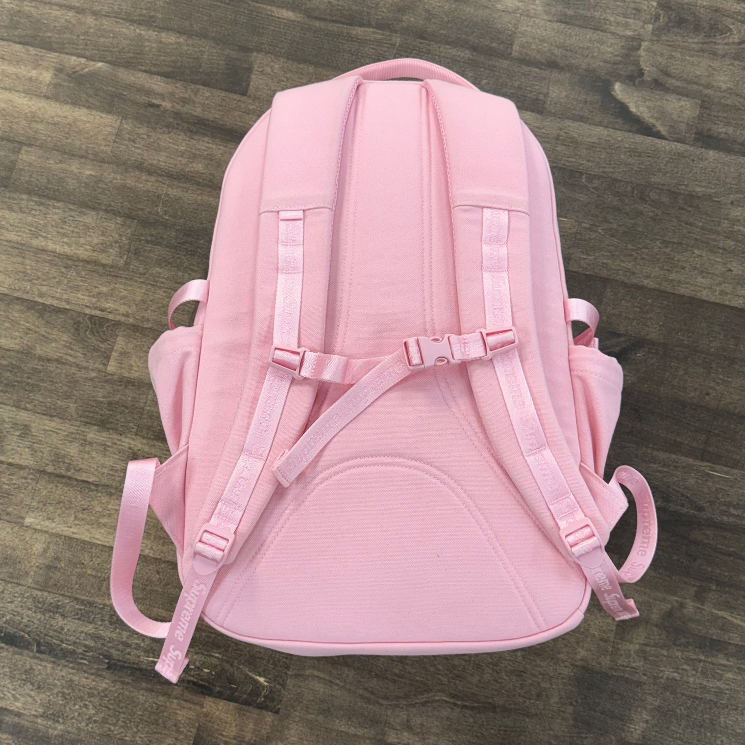 Supreme Logo Backpack Pink (SS25) (Displayed)