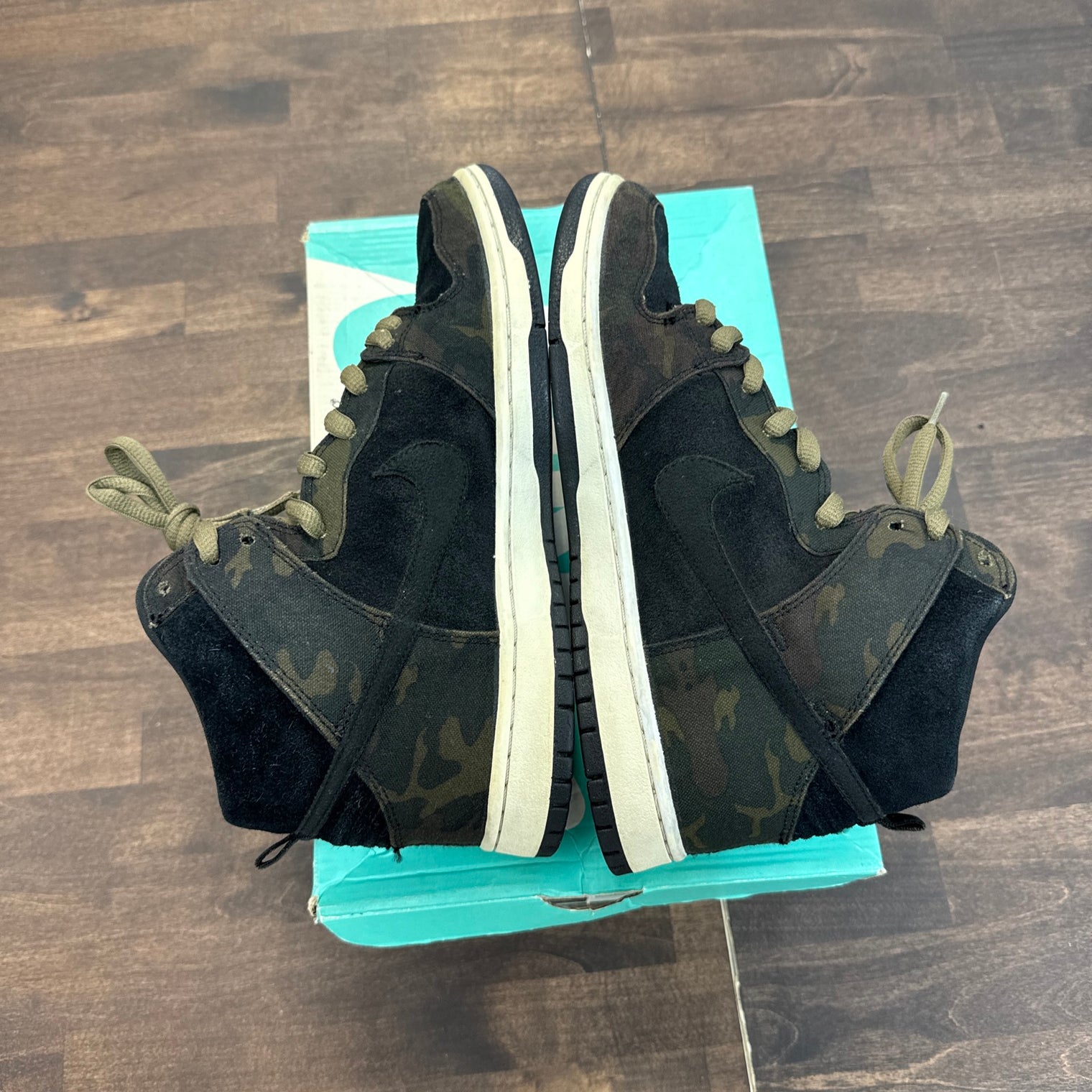 Iguana Camo SB Dunk High (USED, No Box)