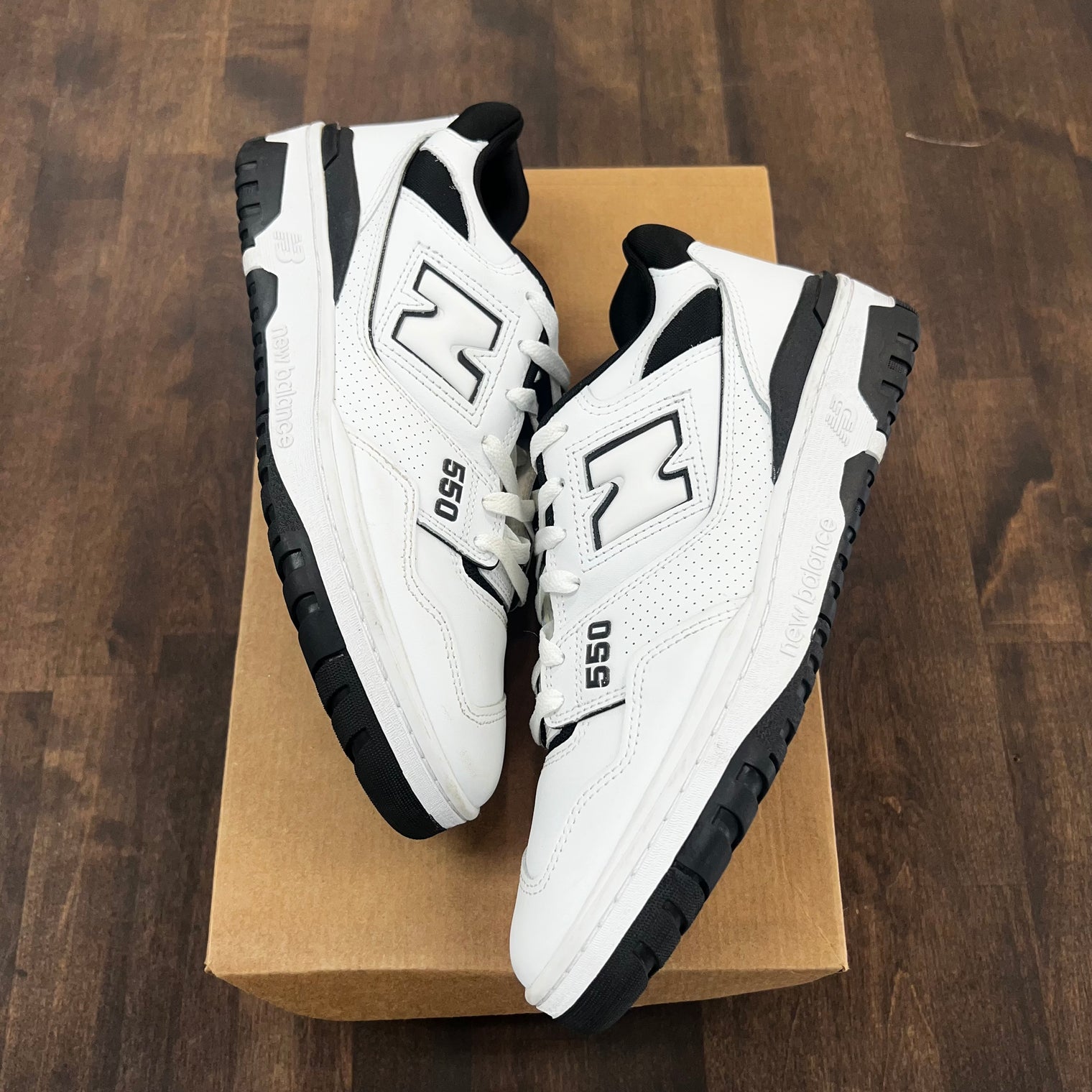 Black White New Balance 550 (USED,NO BOX)