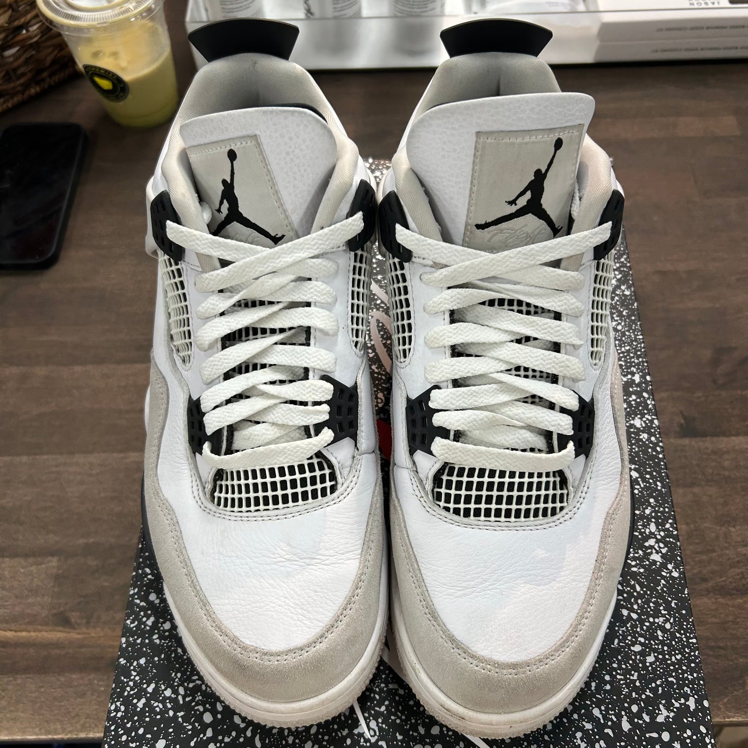 Military Black Jordan 4 Retro (USED)