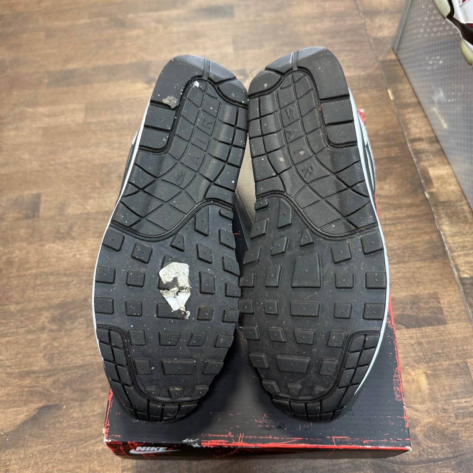 Black White Big Bubble Air Max 1 (USED, Replacement Box)