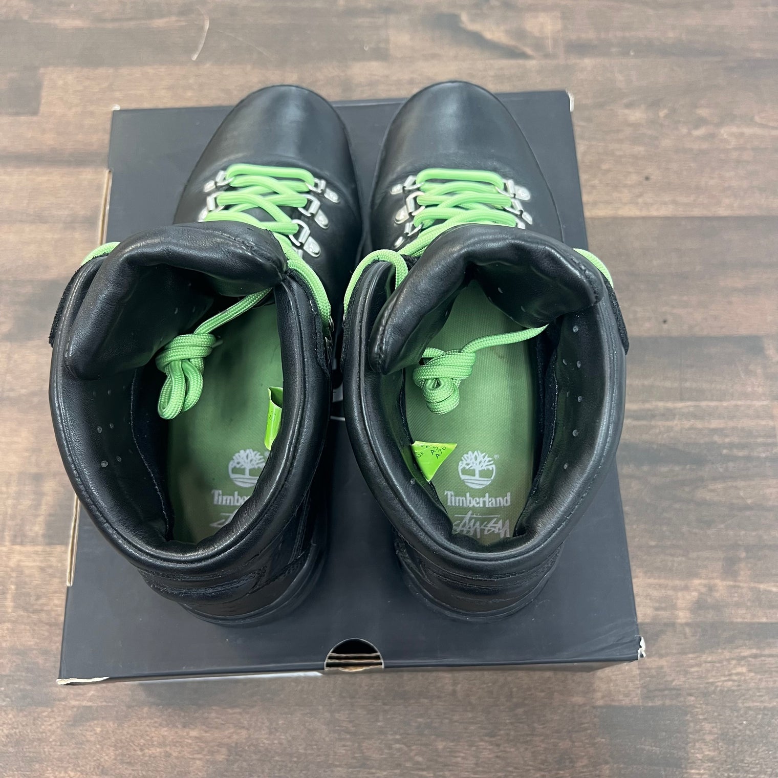 Stussy Black Timberland World Hiker Boot (USED)