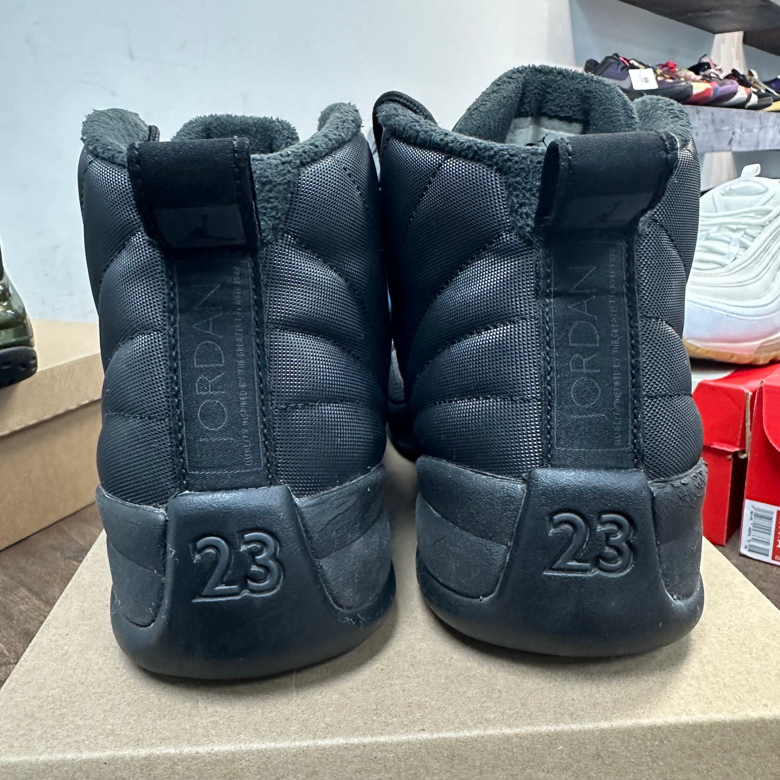 Winter Black Winterized Jordan 12 Retro (USED, No Box)