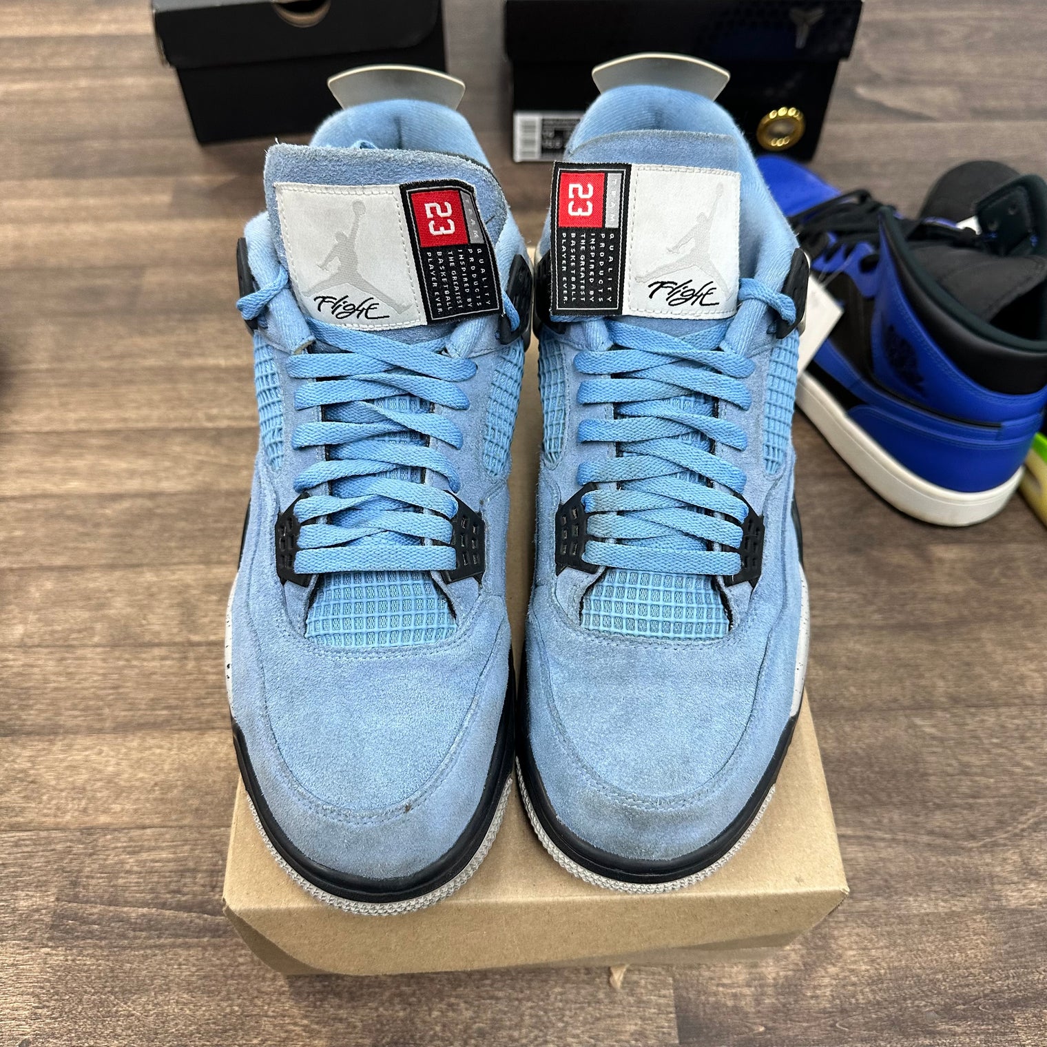 University Blue Jordan 4 Retro (USED, No Box)