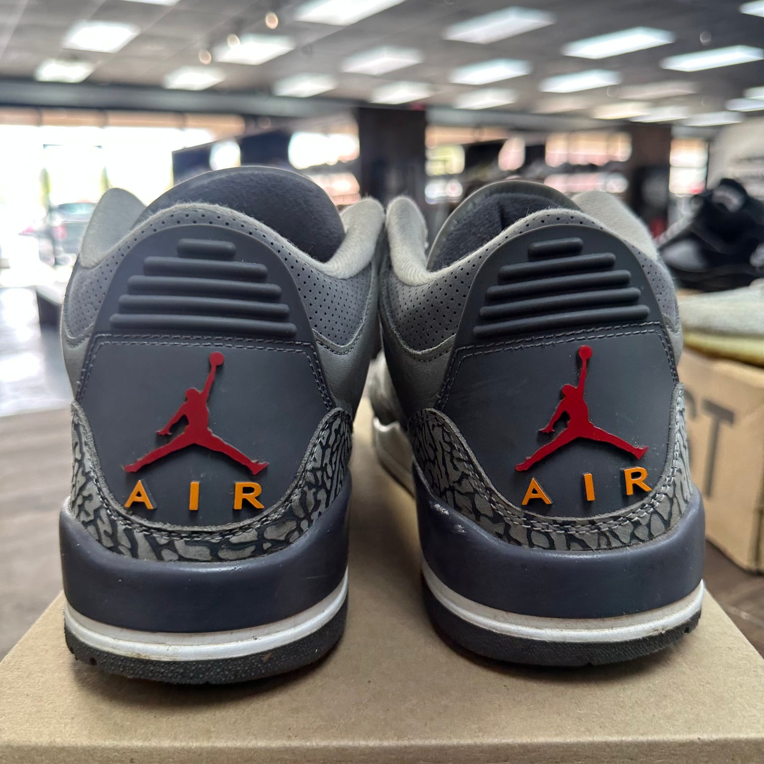 Cool Grey Jordan 3 (USED, No Insoles, No Box)