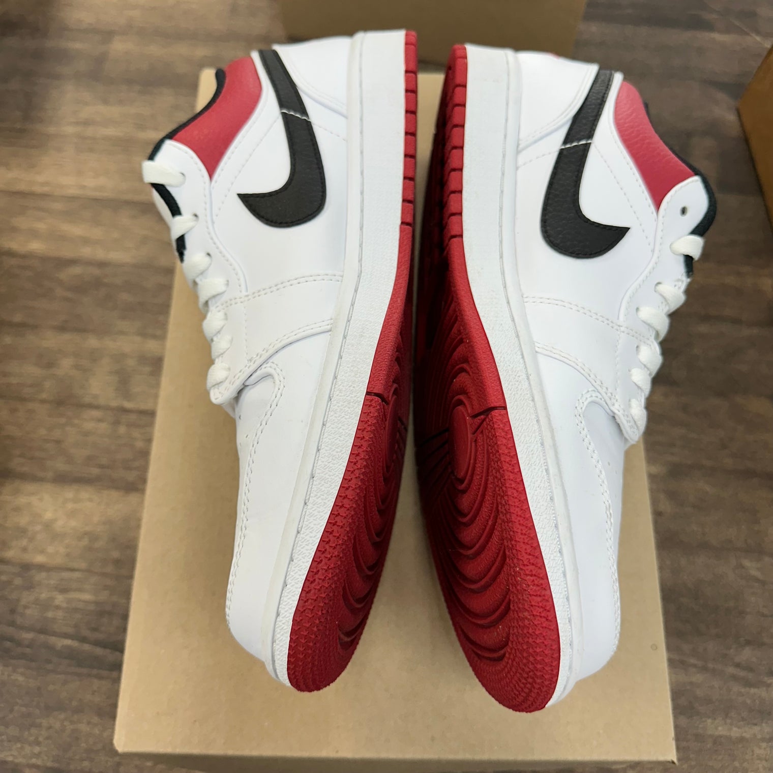 White Gym Red Jordan 1 Low (USED, No Box)