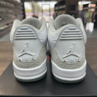 Pure White Jordan 3 Retro (USED)