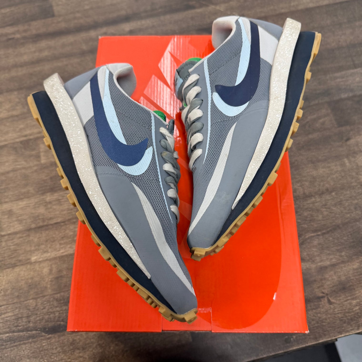 Sacai Clot Kiss of Death 2 Cool Grey LDWaffle (USED)