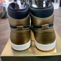 Black Metallic Gold Jordan 1 Retro High OG (Lightly Worn)