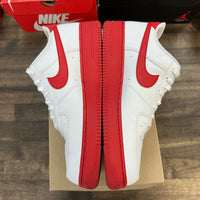 White Red Midsole Nike Air Force 1 Low (USED, No Box)
