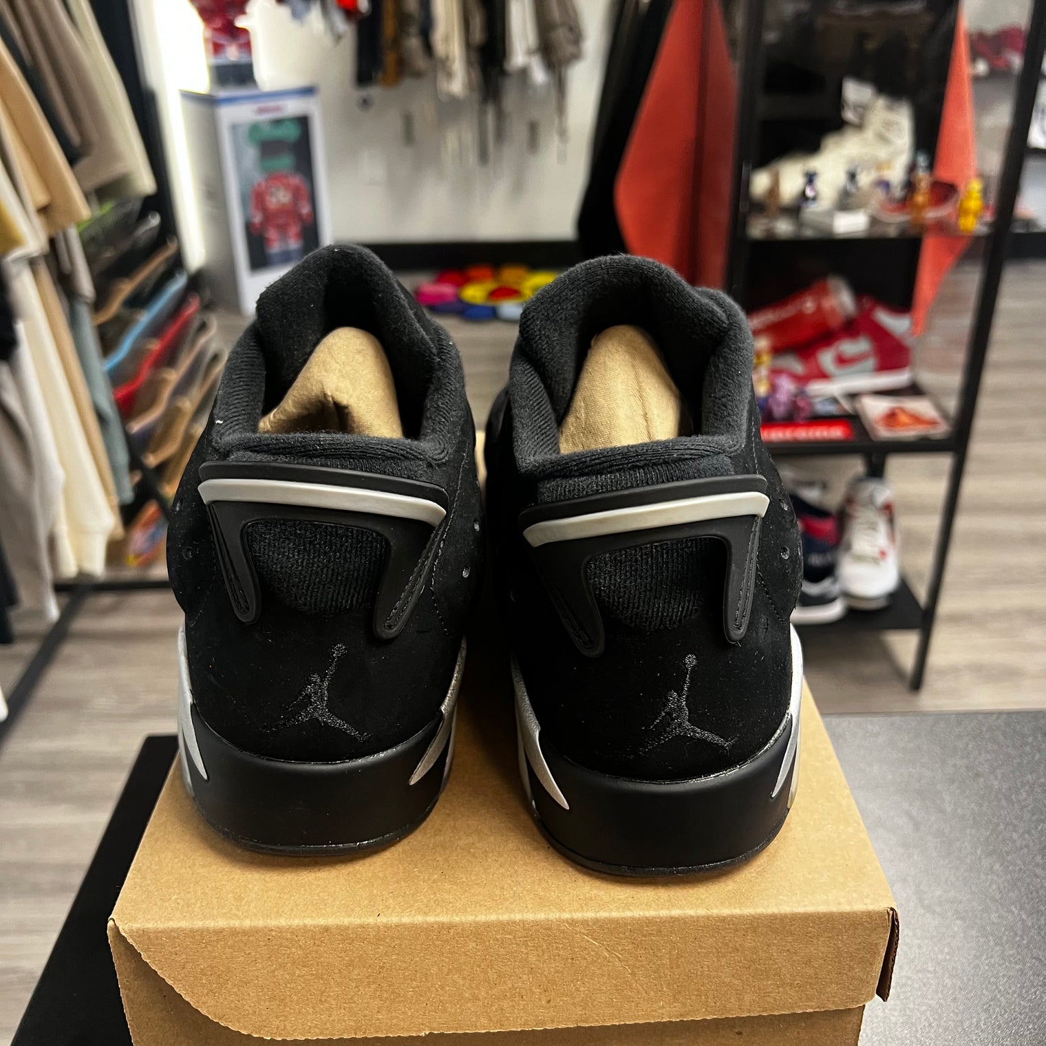 Chrome Jordan 6 Low (USED, no box)