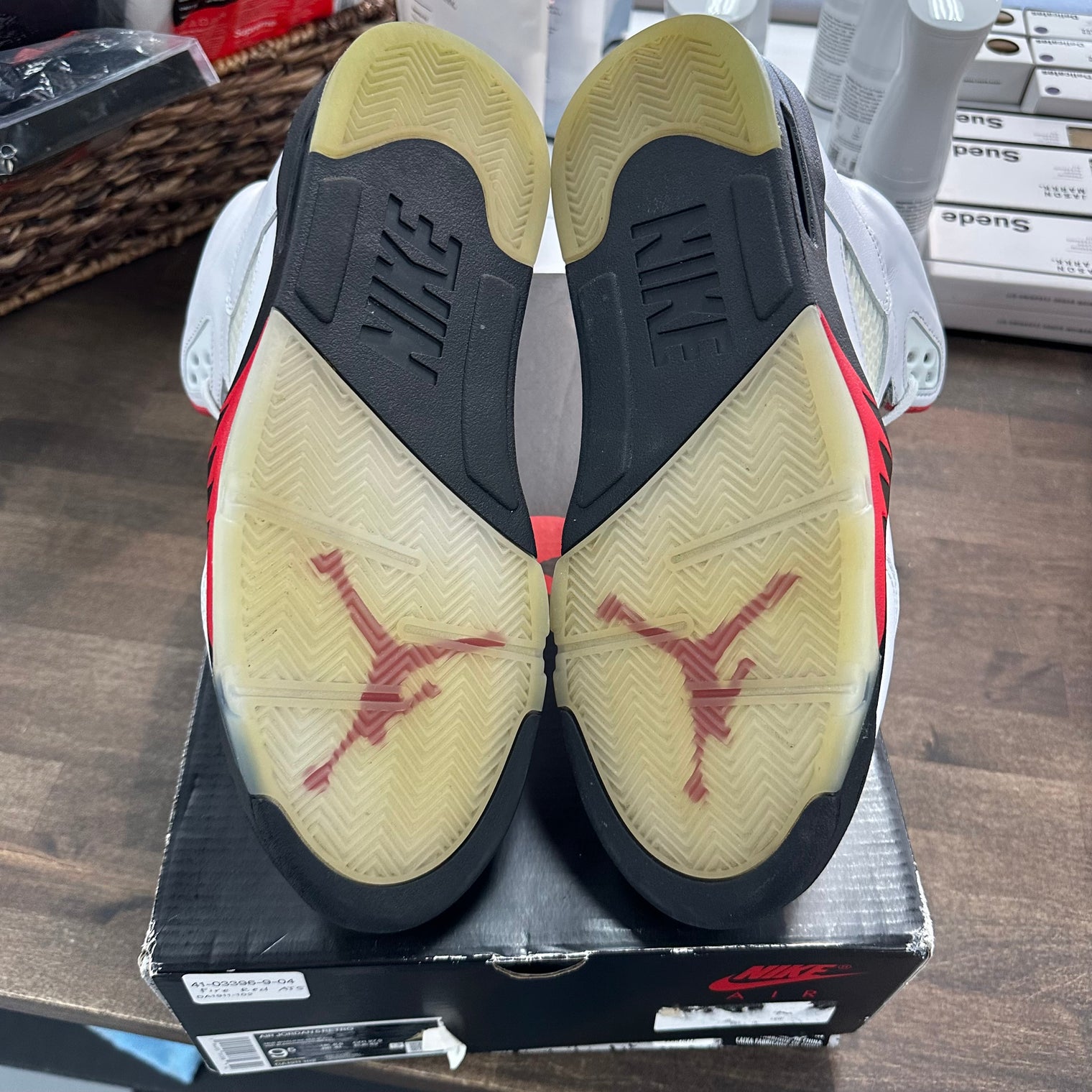 Fire Red Jordan 5 (USED)