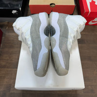 White Metallic Silver Jordan 11 (W) (USED)