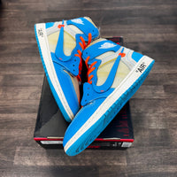 Off-White UNC Jordan 1 High (USED,No Lid)