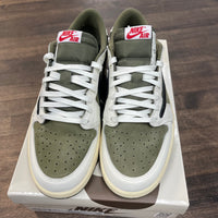 Travis Scott Medium Olive Jordan 1 Low (USED)