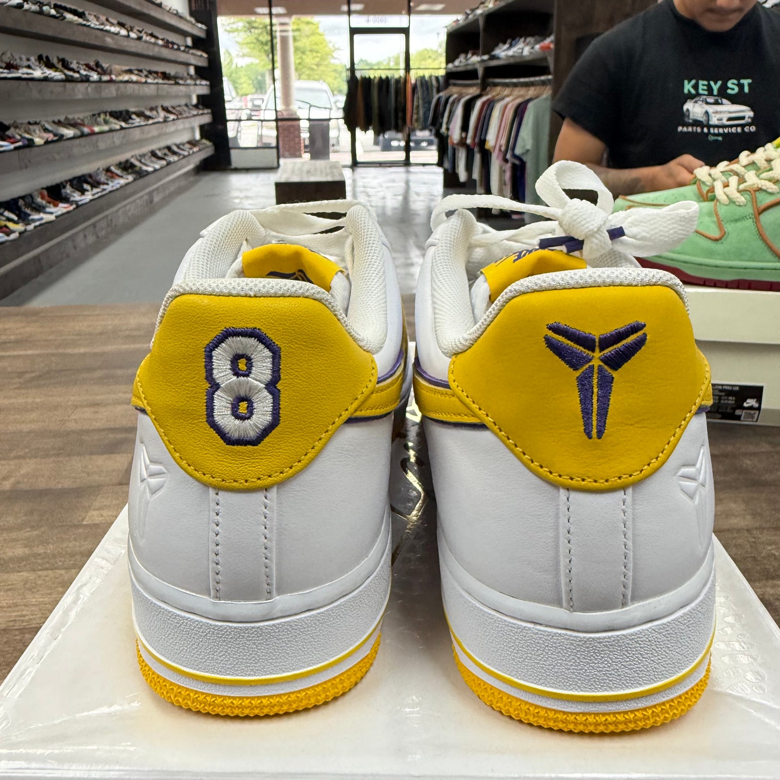 Kobe Bryant Lakers Home Air Force 1 Retro QS (Lightly Worn)