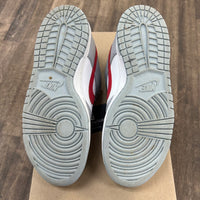 White Wolf Grey University Red Dunk Low (GS) (USED, No Box)